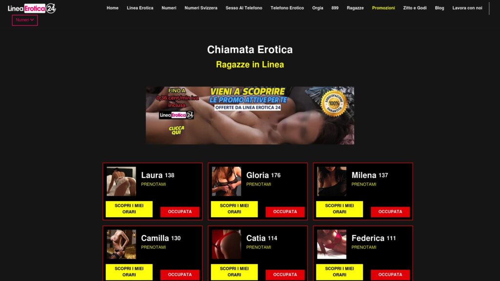 linea erotica 24 telefono erotico a basso costo