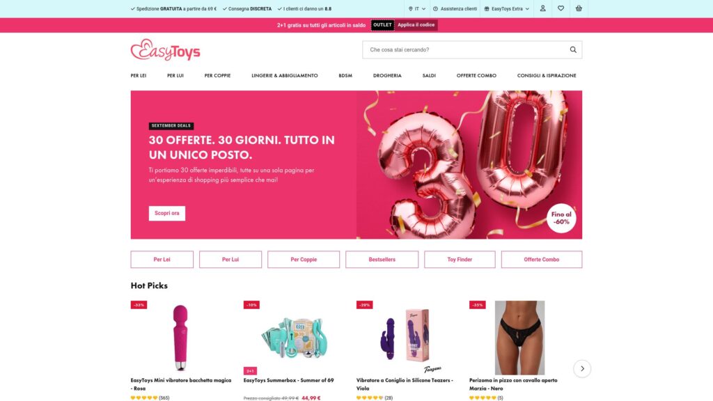 easytoys migliori sexy shop online
