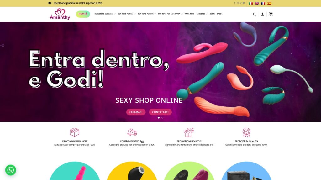 amanthy migliori sexy shop online