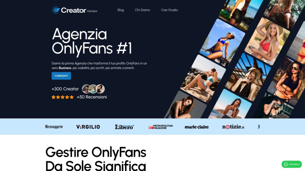 creator advisor agenzia onlyfans